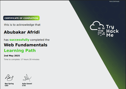 Web Fundamentals Certificate
