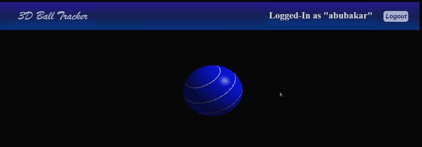 3D Ball Monitoring SPA (Single Page Application)